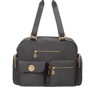 Venice GOLD  Laptop Tote Bag in Charcoal NWOT